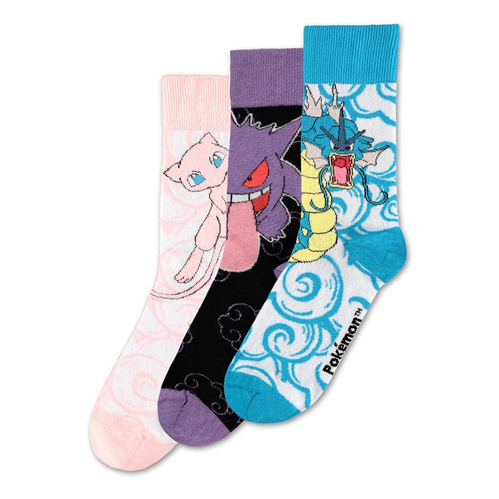 Pokémon Socken 3er-Pack Crew 43-46 - Smalltinytoystore