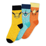 Pokémon Socken 3er-Pack Evoli Evolution 35-38 - Smalltinytoystore