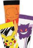 Pokémon Socken 3er-Pack Pikachu, Charmander, Gengar 39-42 - Smalltinytoystore