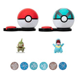 Pokémon Surprise Attack Game Milza & Pokéball vs. Karnimani & Netzball - Smalltinytoystore