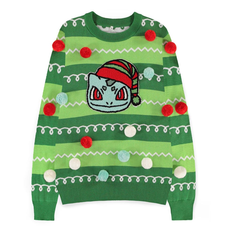Pokemon Sweatshirt Christmas Jumper Bulbasaur Größe M - Smalltinytoystore