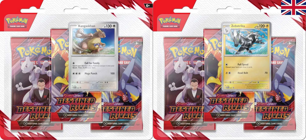Pokémon TCG Scarlet & Violet 10 Blister Booster Destined Rivals 3er-Pack *Englische Version* Set (2) - Smalltinytoystore