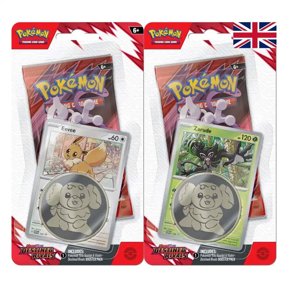 Pokémon TCG Scarlet & Violet 10 Destined Rivals Checklane Blister *Englische Version* Set (2) - Smalltinytoystore