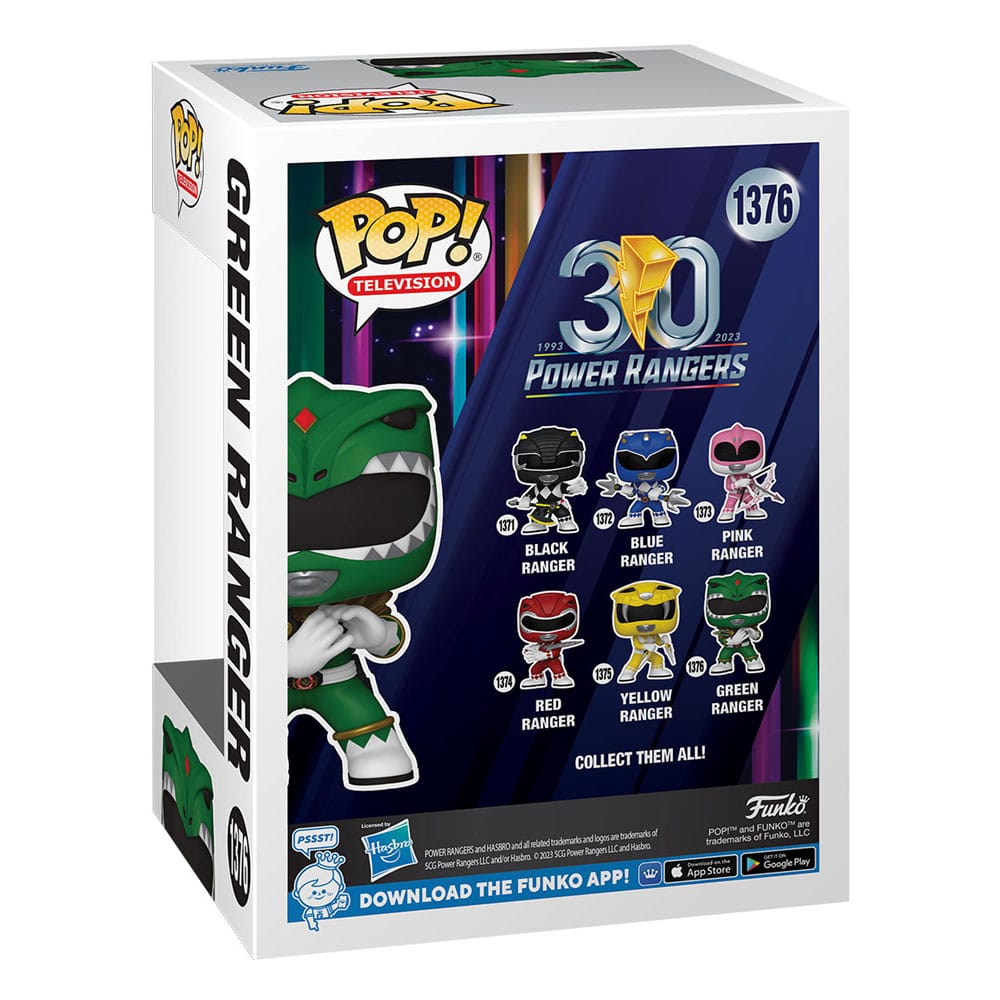 Power Rangers 30th POP! TV Vinyl Figur Green Ranger 9 cm - Smalltinytoystore