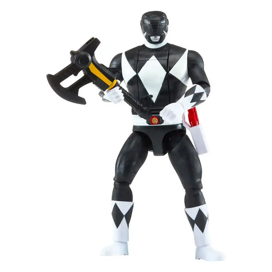 Power Rangers Actionfigur Auto-Morphin Black Ranger 12 cm - Smalltinytoystore