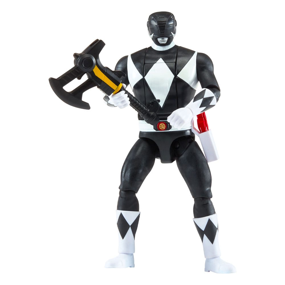Power Rangers Actionfigur Auto-Morphin Black Ranger 12 cm - Smalltinytoystore