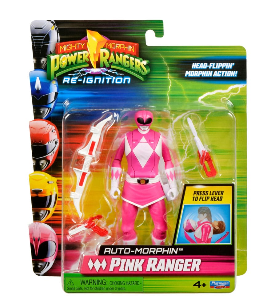 Power Rangers Actionfigur Auto-Morphin Pink Ranger 12 cm - Smalltinytoystore