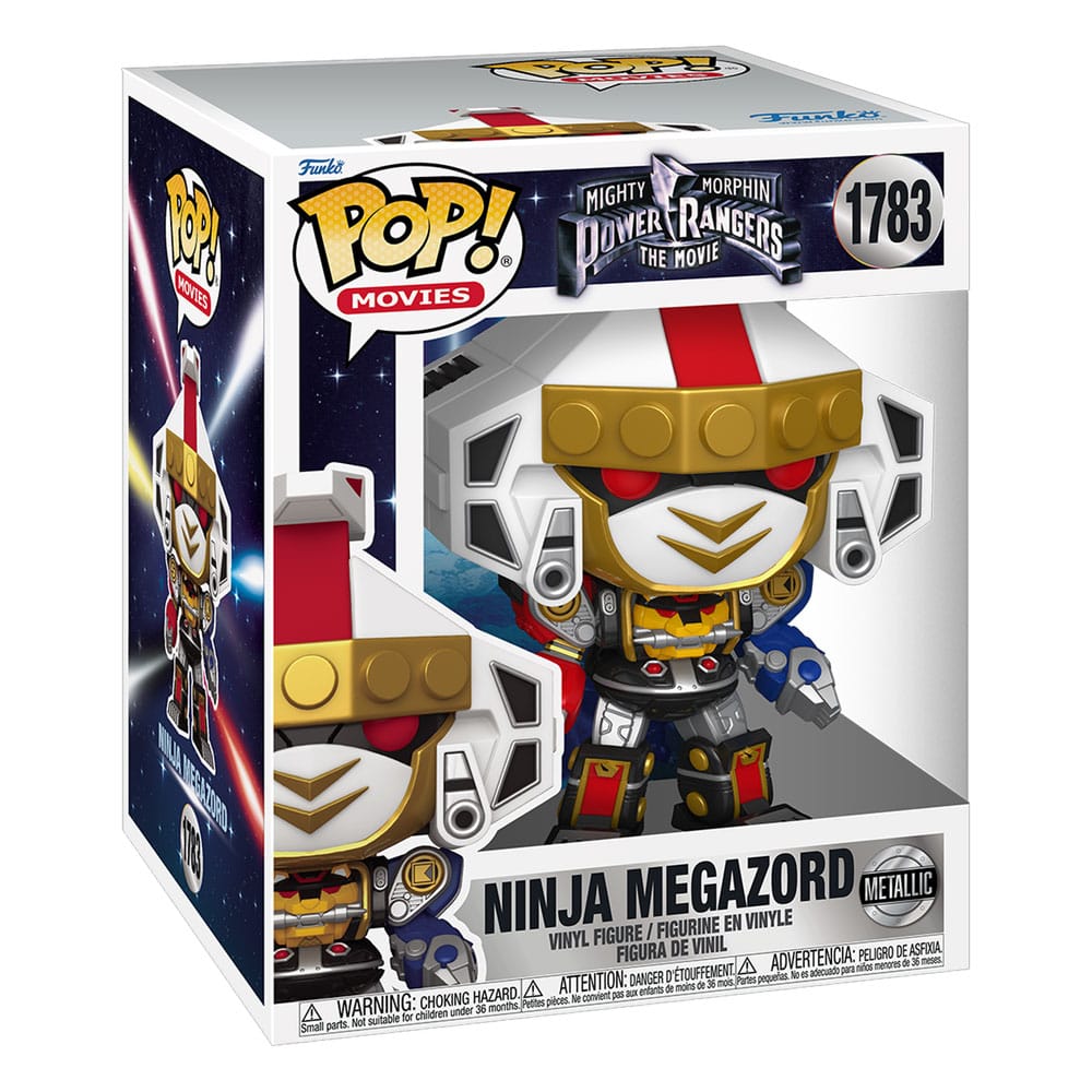 Power Rangers - Der Film Super Sized POP! Movies Vinyl Figur Ninja Megazord (Metallic) 15 cm - Smalltinytoystore