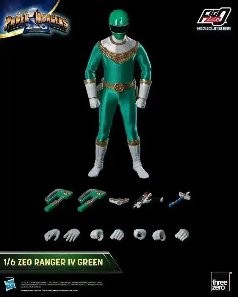 Power Rangers Zeo FigZero Actionfigur 1/6 Ranger IV Green 30 cm - Smalltinytoystore