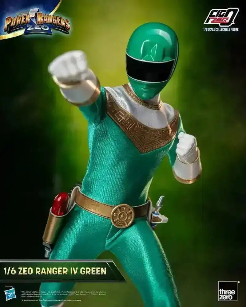 Power Rangers Zeo FigZero Actionfigur 1/6 Ranger IV Green 30 cm - Smalltinytoystore