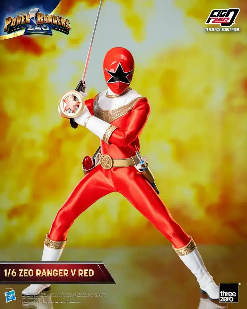 Power Rangers Zeo FigZero Actionfigur 1/6 Ranger V Red 30 cm - Smalltinytoystore