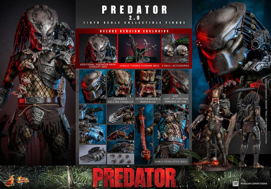 Predator Movie Masterpiece Actionfigur 1/6 Predator (2.0) Deluxe Version 34 cm - Smalltinytoystore