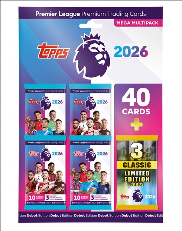 Premier League 2025/26 Trading Cards Mega Multipack - Smalltinytoystore