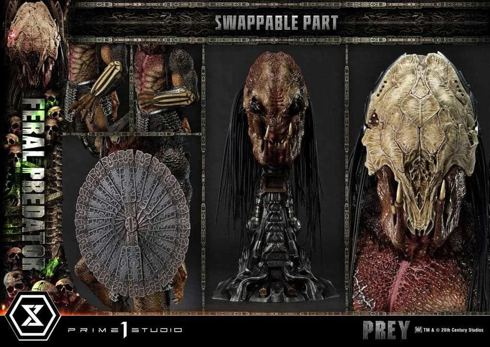 Prey (Movie) Museum Masterline Series Statue 1/3 Feral Predator 89 cm - Smalltinytoystore