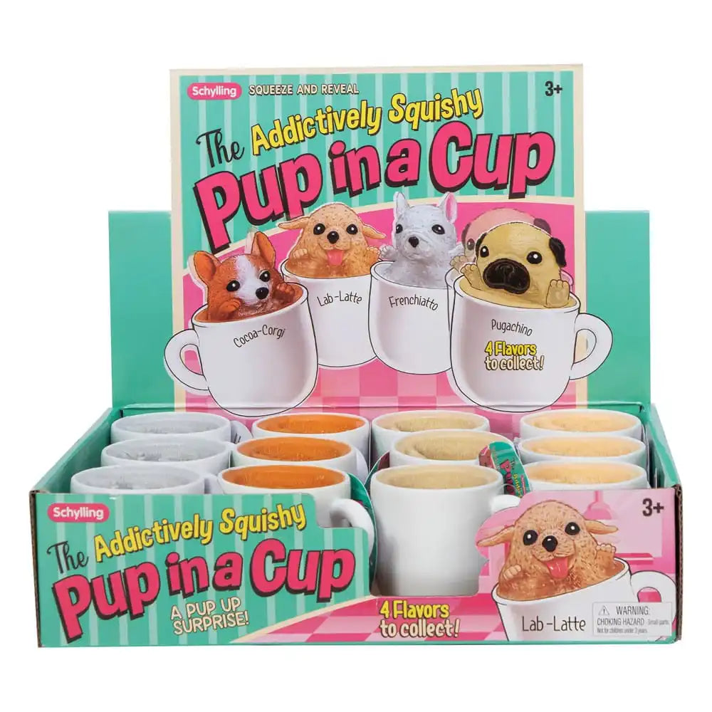 Pup in a Cup Anti-Stress-Figuren Display (12) - Smalltinytoystore