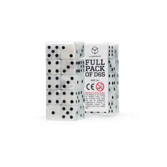 Q Workshop Würfel Set Full Pack D6 Pearl (20)