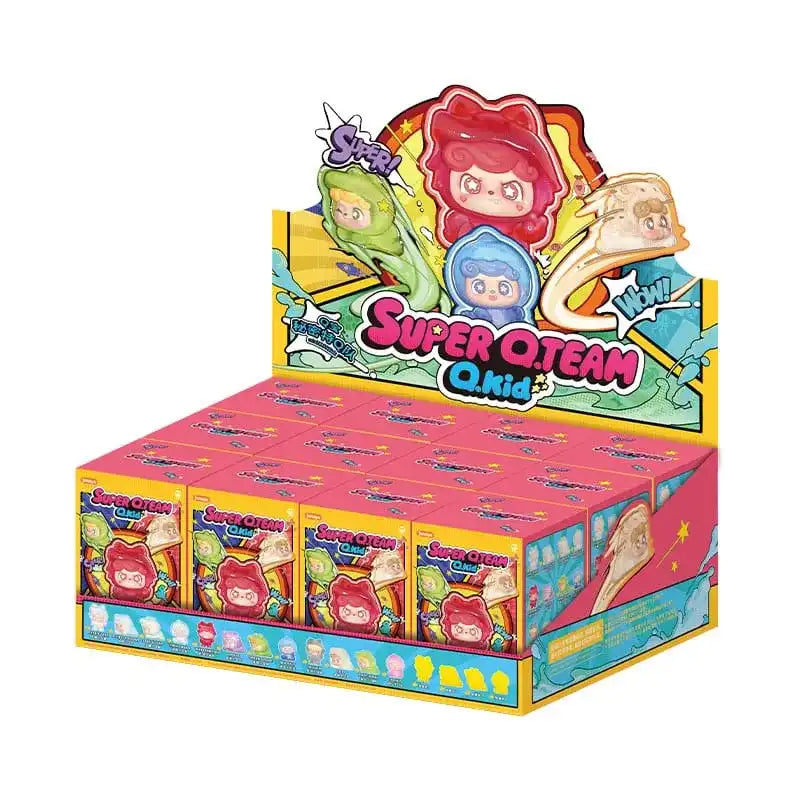 QKid: Super Q. Team Mini Series Blind Box Figur 5 cm Display (12) - Smalltinytoystore