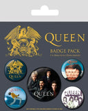 Queen Ansteck-Buttons 5er-Pack Classic - Smalltinytoystore
