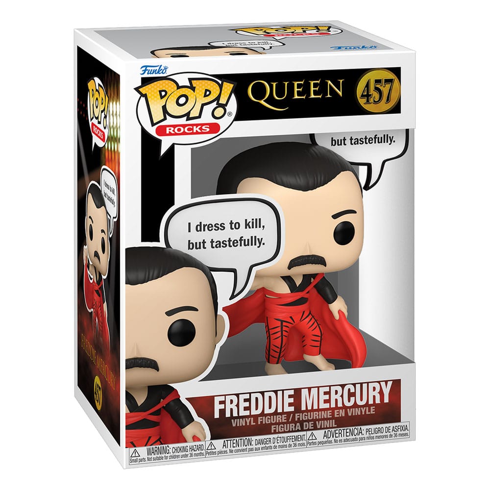 Queen POP! Rocks Vinyl Figur Freddie Mercury (I Dress to Kill) 9 cm - Smalltinytoystore