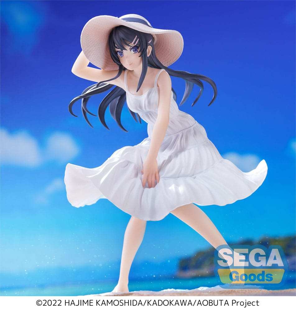 Rascal Does Not Dream of a Bunny Girl Senpai Luminasta PVC Statue Mai Sakurajima Summer Dress 17 cm - Smalltinytoystore