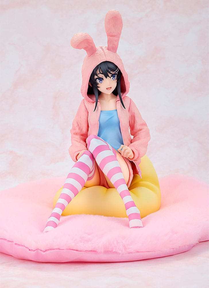 Rascal Does Not Dream of a Knapsack Kid PVC Statue 1/7 Mai Sakurajima Hoodie Look Rabbit Ears Ver. 18 cm - Smalltinytoystore