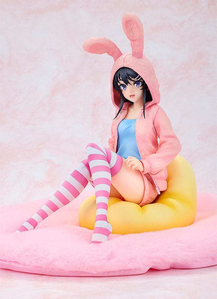 Rascal Does Not Dream of a Knapsack Kid PVC Statue 1/7 Mai Sakurajima Hoodie Look Rabbit Ears Ver. 18 cm - Smalltinytoystore