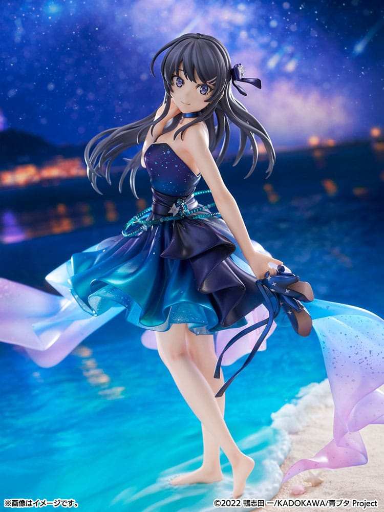 Rascal Does Not Dream of Bunny Girl Senpai PVC Statue 1/7 Mai Sakurajima Starry night sky Ver. 25 cm - Smalltinytoystore