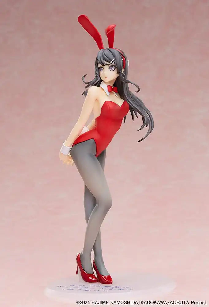 Rascal Does Not Dream of Bunny Girl Senpai Statue 1/7 Mai Sakurajima Red Bunny Girl Ver. 27 cm - Smalltinytoystore