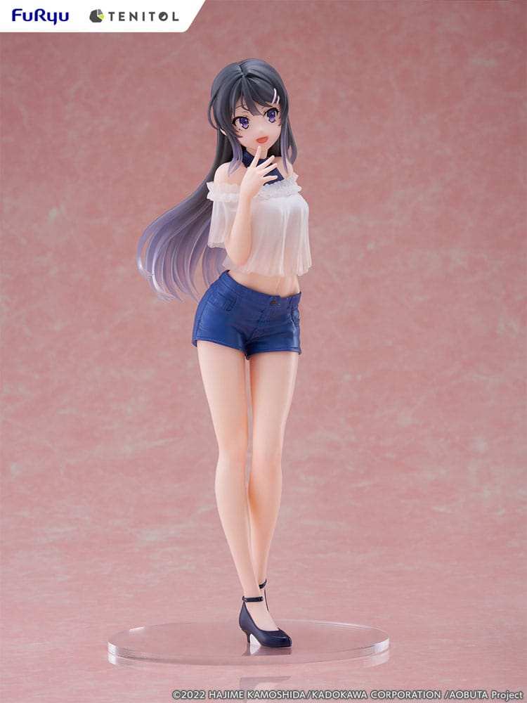 Rascal Does Not Dream of Bunny Girl Senpai Tenitol PVC Statue Mai Sakurajima 31 cm - Smalltinytoystore