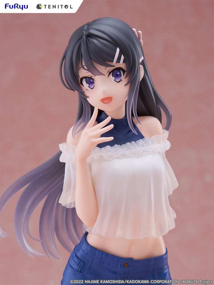 Rascal Does Not Dream of Bunny Girl Senpai Tenitol PVC Statue Mai Sakurajima 31 cm - Smalltinytoystore