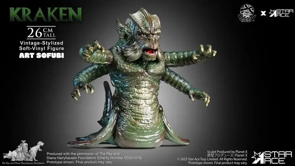 Ray Harryhausens Soft Vinyl Statue The Kraken Vintage Style 25 cm - Smalltinytoystore