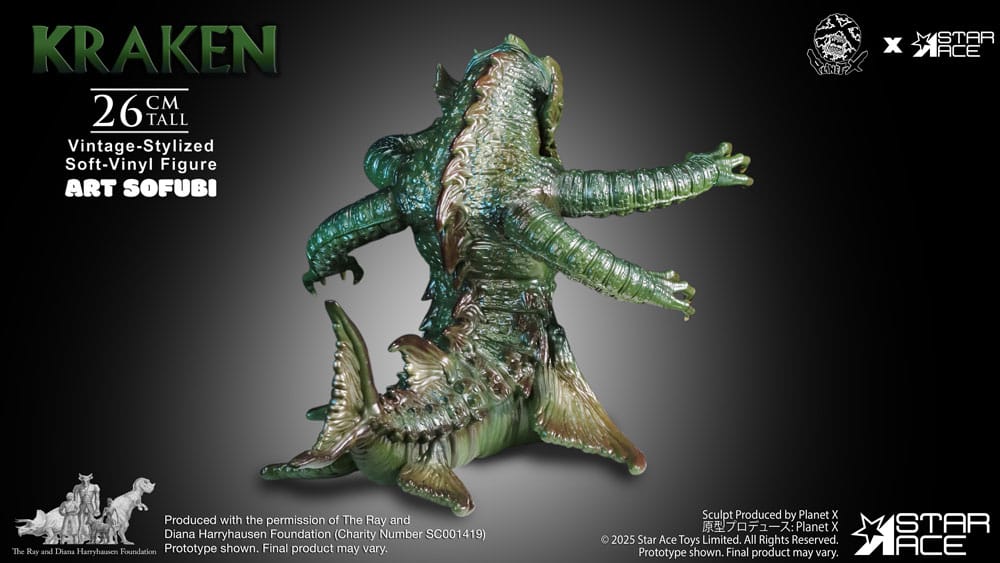 Ray Harryhausens Soft Vinyl Statue The Kraken Vintage Style 25 cm - Smalltinytoystore