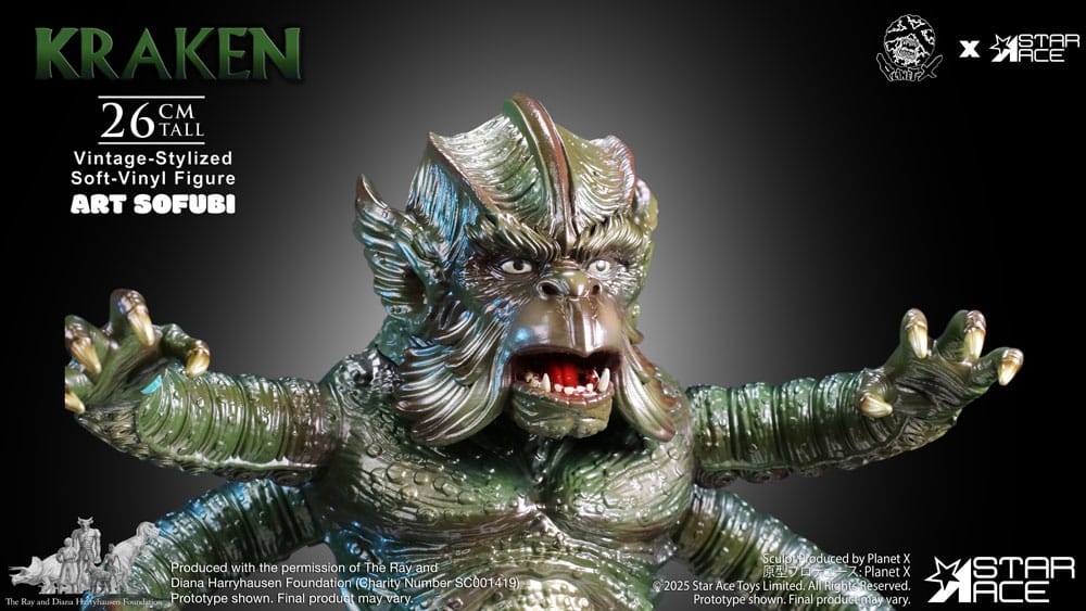 Ray Harryhausens Soft Vinyl Statue The Kraken Vintage Style 25 cm - Smalltinytoystore
