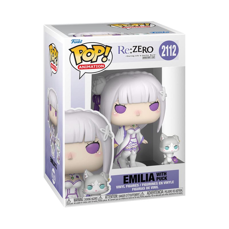 Re:Zero POP!&Buddy Animation Vinyl Figuren Emilia w/Puck 9 cm - Smalltinytoystore