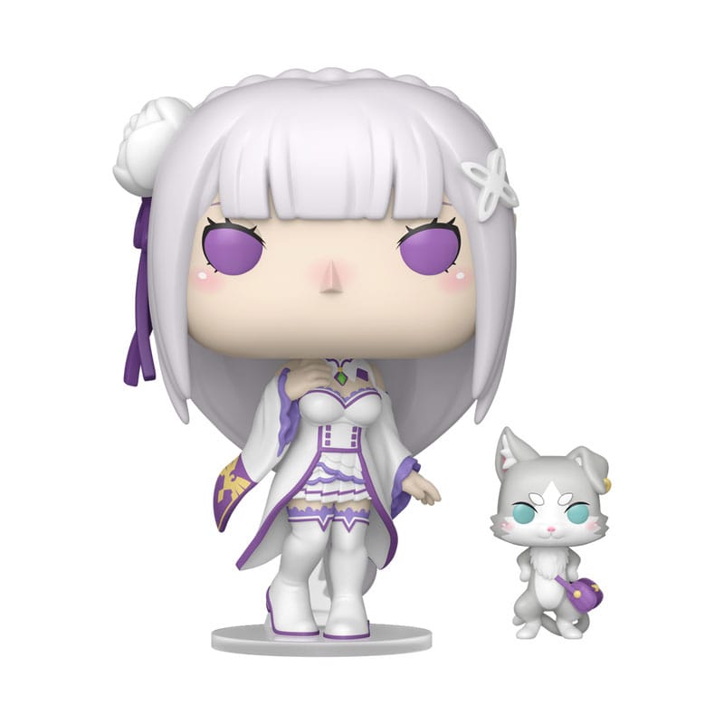Re:Zero POP!&Buddy Animation Vinyl Figuren Emilia w/Puck 9 cm - Smalltinytoystore