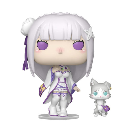 Re:Zero POP!&Buddy Animation Vinyl Figuren Emilia w/Puck 9 cm - Smalltinytoystore