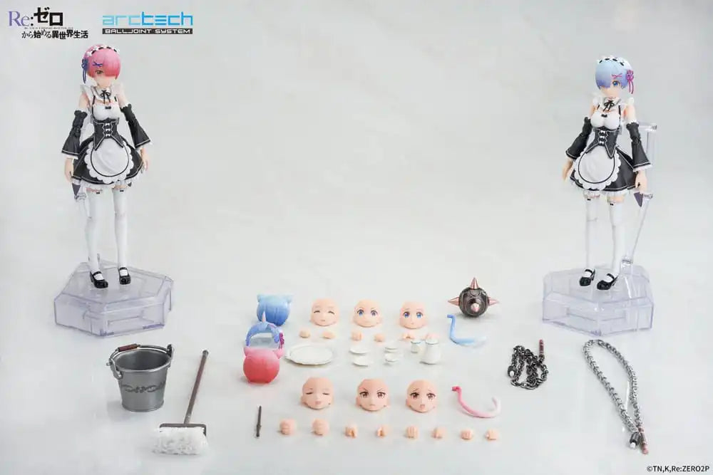 Re:Zero Starting Life in Another World Arctech Posable Series Actionfiguren 2er-Set 1/8 Rem & Ram 20 cm - Smalltinytoystore