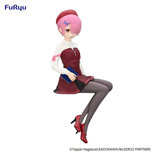 Re:Zero Starting Life in Another World Noodle Stopper PVC Statue Ram Book Girl Ver. 14 cm - Smalltinytoystore