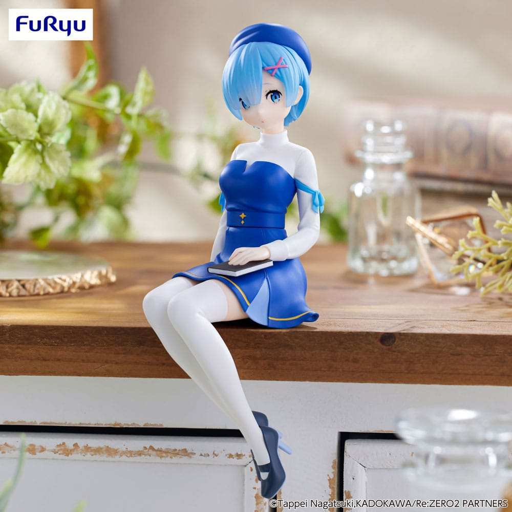 Re:Zero Starting Life in Another World Noodle Stopper PVC Statue Rem Book Girl Ver. 15 cm - Smalltinytoystore