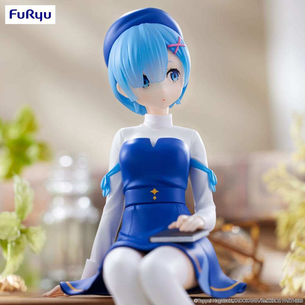 Re:Zero Starting Life in Another World Noodle Stopper PVC Statue Rem Book Girl Ver. 15 cm - Smalltinytoystore