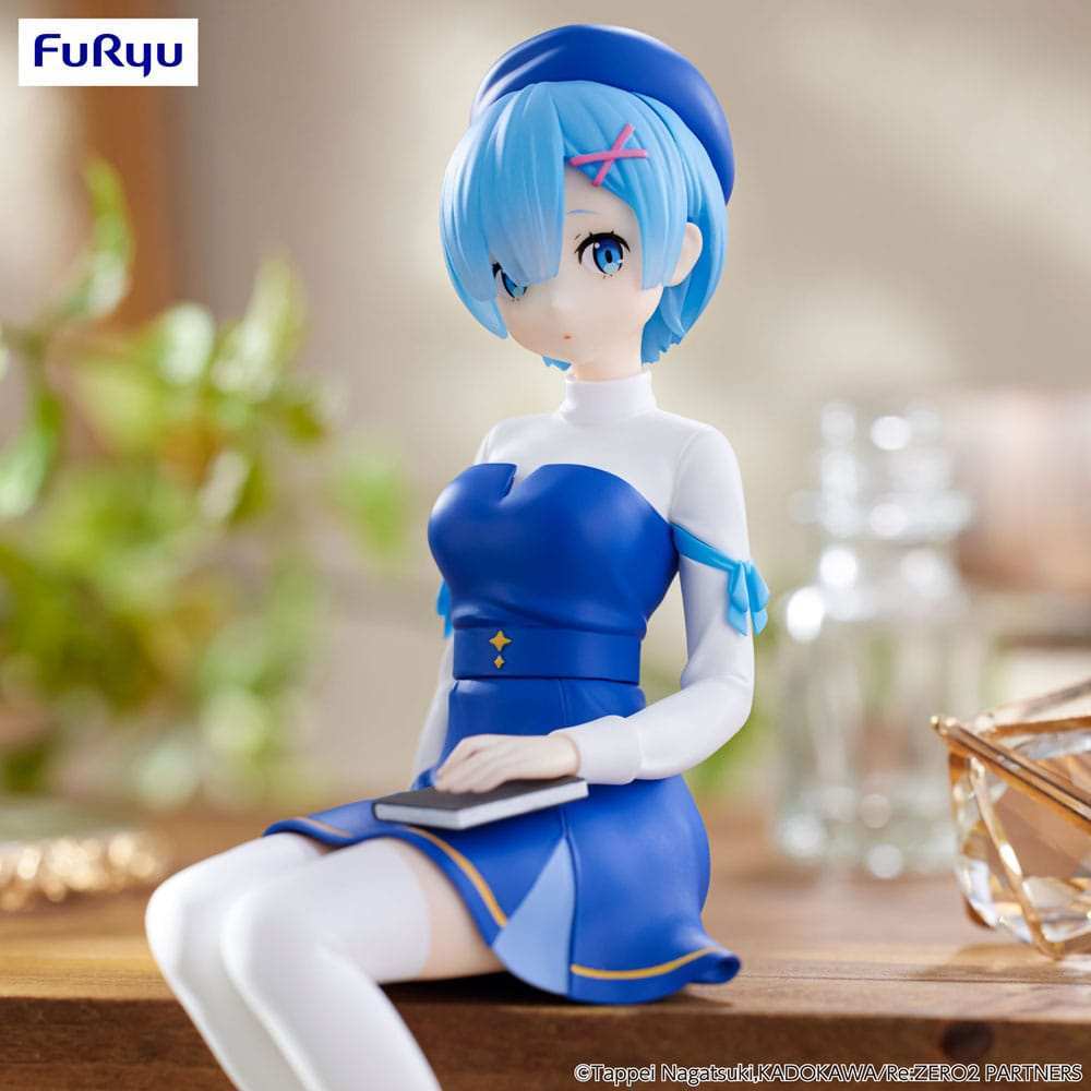 Re:Zero Starting Life in Another World Noodle Stopper PVC Statue Rem Book Girl Ver. 15 cm - Smalltinytoystore