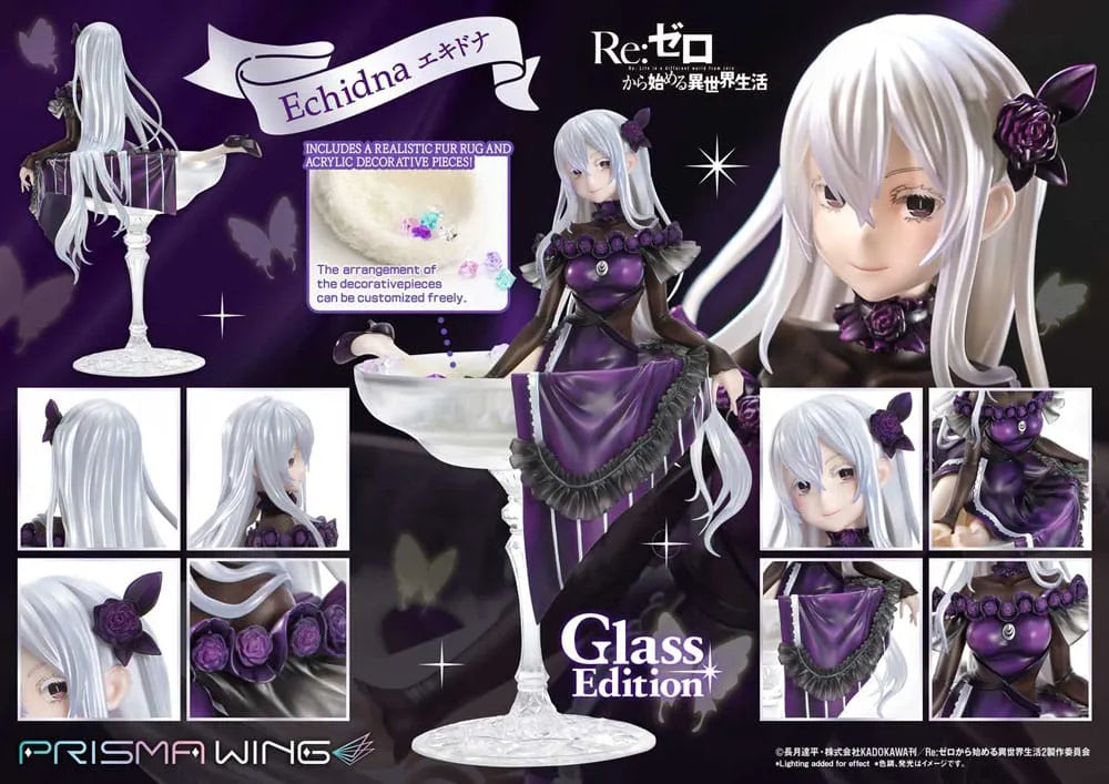 Re:ZERO Starting Life in Another World Prisma Wing PVC Statue 1/7 Echidna Glass Edition 24 cm - Smalltinytoystore