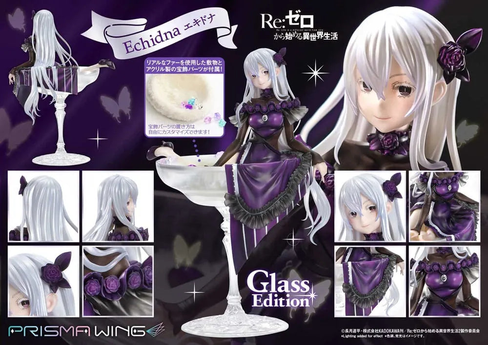 Re:ZERO Starting Life in Another World Prisma Wing PVC Statue 1/7 Echidna Glass Edition 24 cm - Smalltinytoystore