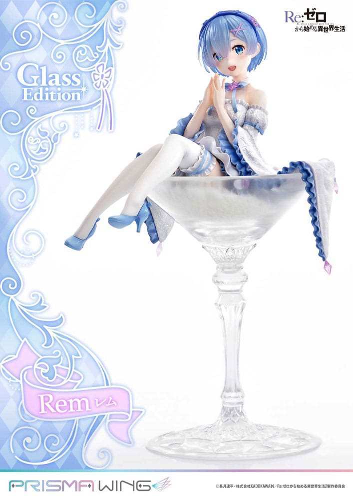 Re:Zero - Starting Life in Another World Prisma Wing PVC Statue 1/7 Rem Glass Edition 23 cm - Smalltinytoystore