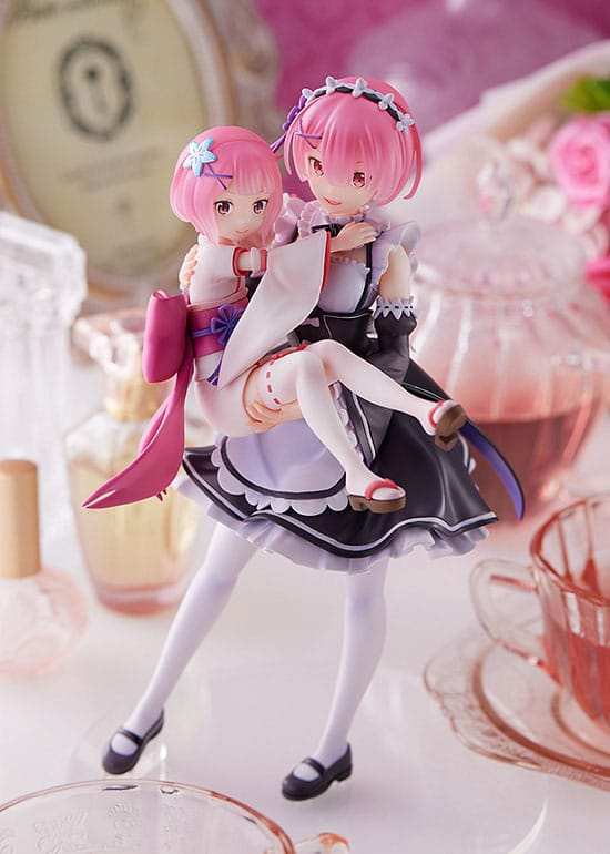 Re:Zero Starting Life in Another World PVC Statue 1/7 Ram & Childhood Ram 23 cm - Smalltinytoystore
