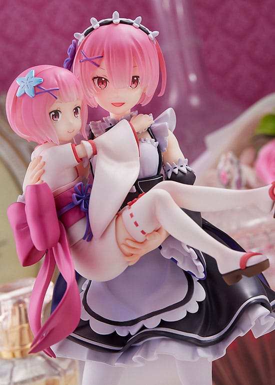 Re:Zero Starting Life in Another World PVC Statue 1/7 Ram & Childhood Ram 23 cm - Smalltinytoystore