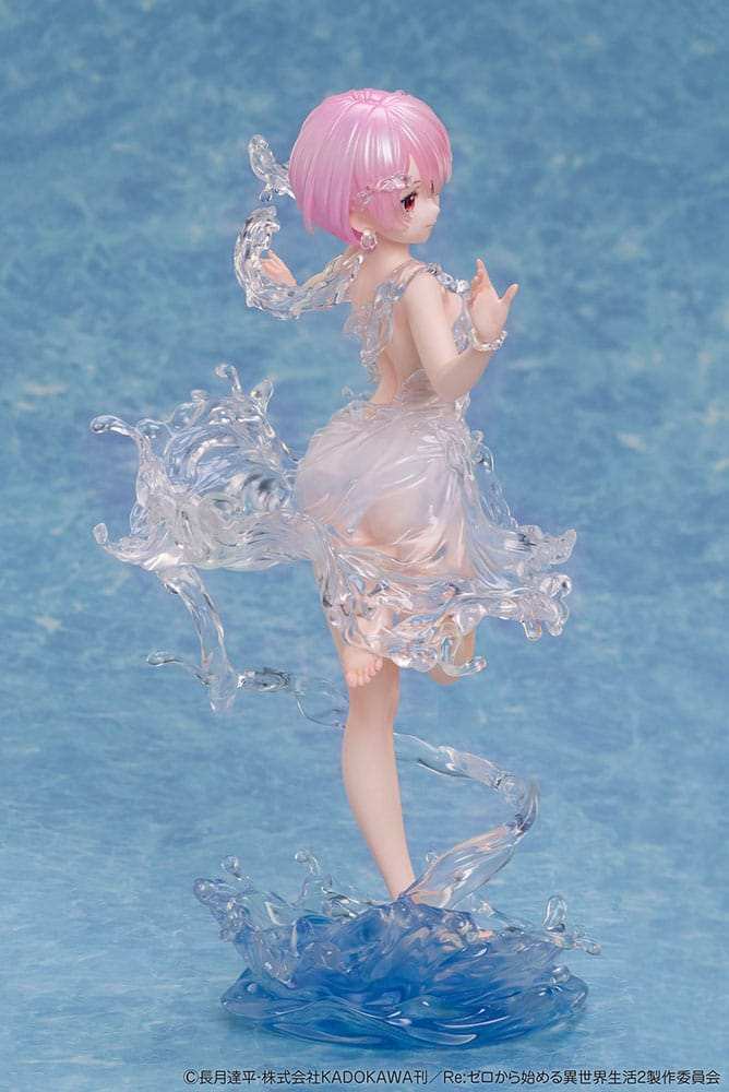 Re:Zero Starting Life in Another World PVC Statue 1/7 Ram Aqua Dress 23 cm - Smalltinytoystore