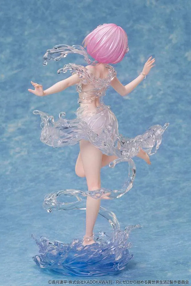 Re:Zero Starting Life in Another World PVC Statue 1/7 Ram Aqua Dress 23 cm - Smalltinytoystore