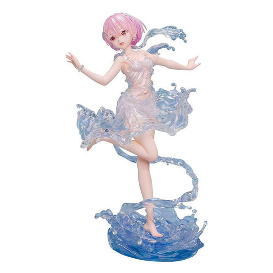 Re:Zero Starting Life in Another World PVC Statue 1/7 Ram Aqua Dress 23 cm - Smalltinytoystore
