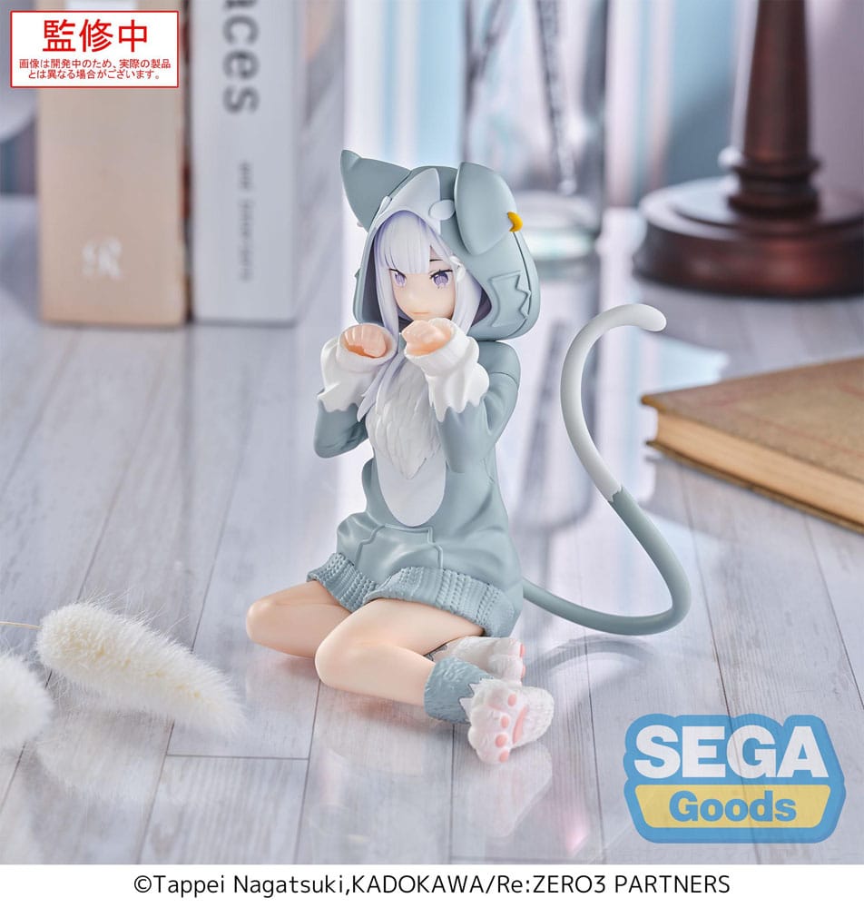 Re:Zero Starting Life in Another World Yumemirize PVC Statue Emilia Mofumofu Pack 11 cm - Smalltinytoystore